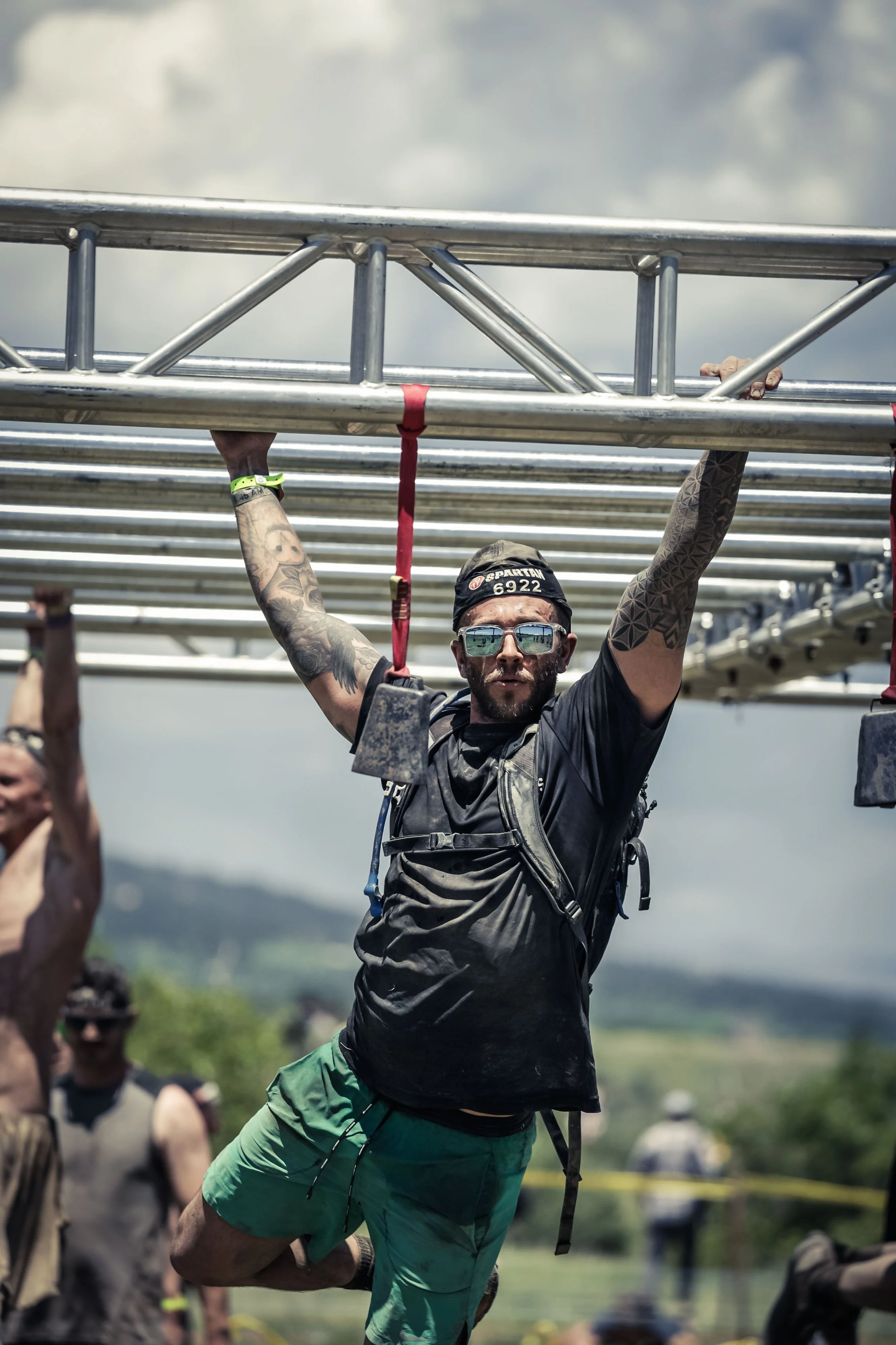 Brandon Tinges in an athletic outdoor moment from the current Grow As You Go brand.